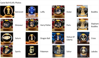 Boule de Cristal 3D Personnalisée Islamique Allah Musulman Arabe, Souvenir avec Lumière LED, Support en Bois Sculpté, Artisanat en Cristal 6CM