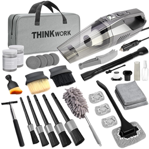 LQ260922 Shopify Dropshipping THINKWORK Kit de Limpieza de Autos con Aspiradora de Alta Potencia, 31 Piezas para Detallado |   Cepillo con cable completo, 10 cepillos - Product Image 1