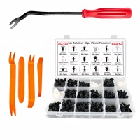 Kit d'assortiment de 435 pièces de rivets et clips de fixation en plastique mixtes, directement de l'usine, pour garnitures de pare-chocs et panneaux de portières automobiles