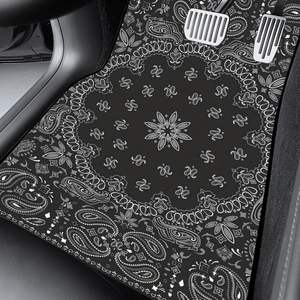 OEM Printed Design Universal Decorative <b>Car</b> Floor <b>Mats</b> All Weather Oriental Persian <b>Car</b> <b>Mats</b> 4 Pieces Set - Product Image 6