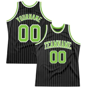 무료 사진 디자인 유럽 농구 디자인 저지 녹색과 검은 색 줄무늬 농구 유니폼