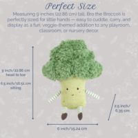 Peluche pour animaux de compagnie en forme de brocoli de 9 pouces, jouet en peluche doux sur le thème des légumes, jouet interactif pour chiens et chats