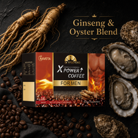Performance X Power Instant Black Coffee Nut Ginseng Oyster 12 Sachets 0.12kg Energy Drink Powder Wholesale OEM Private Label