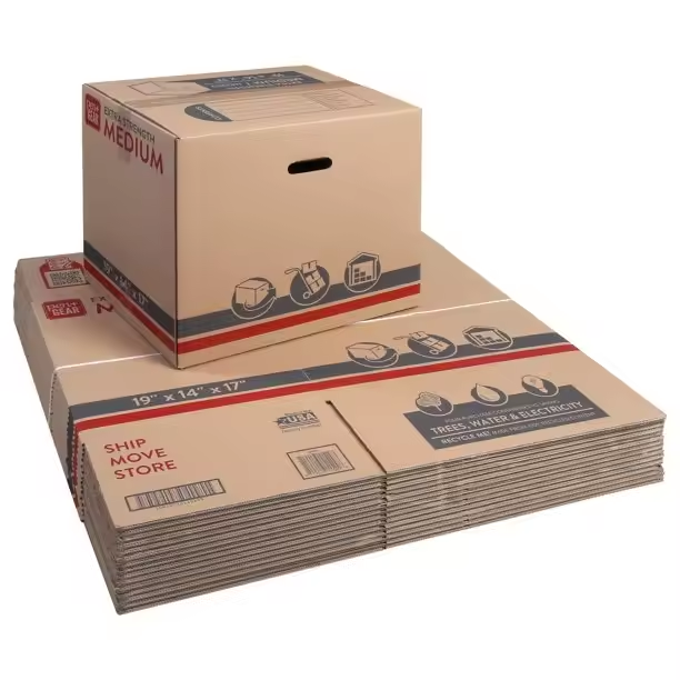 Large Size Fold Paper Karton Carton Moving Box Corrugated Cardboard Packing Boxes for Moving Shipping Wholesale