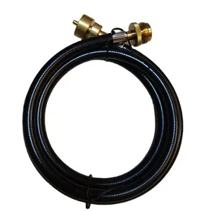5FT POL Propane Hose Adapter 1lb to 20lb for Coleman Stove Buddy Heater and More Converts 1LB Appliances to 5-100lb Tank