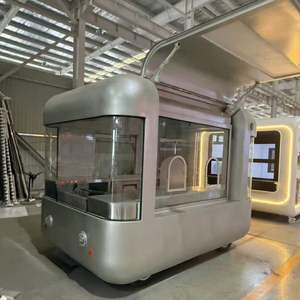 Camión de Comida Rápida Móvil de Acero Inoxidable con Puertas Laterales Abatibles, Modelo Remolcable, Resistente a la Corrosión, para Servicio de Comida Rápida - Product Image 1