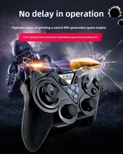 Hui Kang 8600 Android TV PC hơi nước trò chơi điều khiển 360 USB có dây hai người chơi điện thoại di động rung cần điều khiển trò chơi Bộ điều khiển - Product Image 4