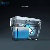 Sanitaires d'hôtel en céramique, WC monobloc, bidet électrique, cuvette de toilette à poser au sol, salle de bain, toilette intelligente