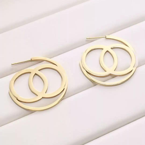 Pendientes de Diseño de Lujo en Oro de 18k para Mujer, Joyería de Moda con Forma de Lágrima - Product Image 6