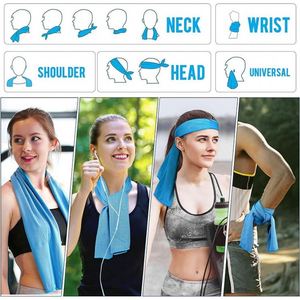 Serviette rafraîchissante personnalisée en polyester pour la gym, serviette de sport absorbant la transpiration, serviette à capuche à effet de refroidissement instantané - Product Image 2