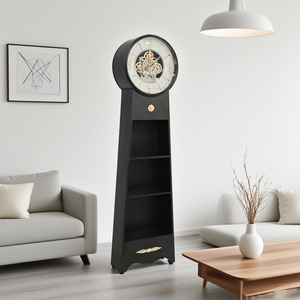 Reloj de Pared de Diseño Creativo Único, Simple, de Metal Negro, con Patrón de Naturaleza Muerta, Redondo, de Cuarzo, para Decoración Moderna de Sala de Estar, Armens - Product Image 5