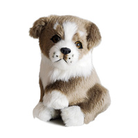 Haute qualité golden retriever rottweiler réel chien en peluche chiot mini animal en peluche réaliste jouets pour chien en peluche