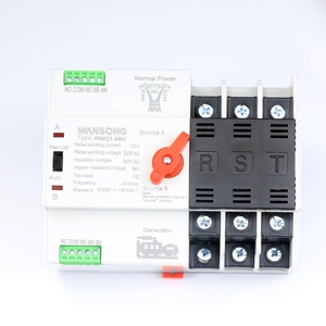 Commutateur de transfert automatique (ATS) double alimentation 2 pôles 100A triphasé CA 400V sur rail DIN, type <span class=keywords><strong>PC</strong></span> - Product Image 2