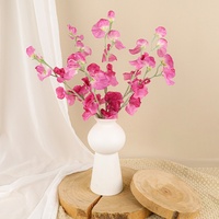 INS Kleine Frische Gemischte Farbige Zuckererbsen Künstliche Blumenstiele, Handstrauß für Hochzeit Heim Tisch Weiche Dekoration Display