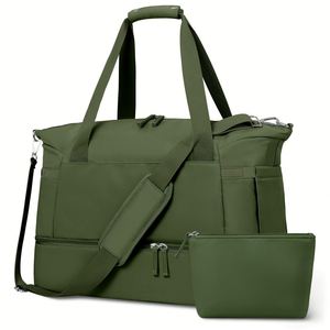 Personal Item Travel <b>Bag</b> with Shoes Compartment <b>Overnight</b> Travel Duffel <b>Bag</b> with Toiletry <b>Bag</b> - Product Image 1