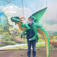 Marionnette à main réaliste de dinosaure animatronique en gros à vendre