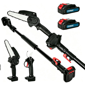 Nuevas Tijeras de Podar Eléctricas Multifuncionales y Motosierra Combinadas con Poste Telescópico para Podar en Altura, Superventas - Product Image 1