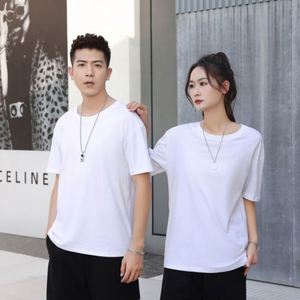 Design Unisex T Shirts 180Gsm Summer Oversize Digital Printing Own Design Breathable Custom Tags White Cotton T-Shirt for Men - Product Image 2