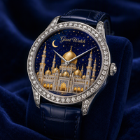 Montre géante personnalisée avec cadran émaillé, OEM ODM, sur mesure, Grand Feu Cloisonné, montre-bracelet automatique de luxe avec votre propre logo