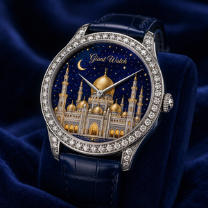 Montre <span class=keywords><strong>g</strong></span>éante personnalisée avec cadran émaillé, OEM ODM, sur mesure, Grand Feu Cloisonné, montre-bracelet automatique de luxe avec votre propre logo - Product Image 2
