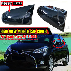 Car Rearview <b>Mirror</b> Cover Wing <b>Door</b> Side <b>Mirror</b> Shell Cap Housing for Toyota Yaris 2012 2013 2014 2015 2016 2017 2018 2019 2020 - Product Image 1