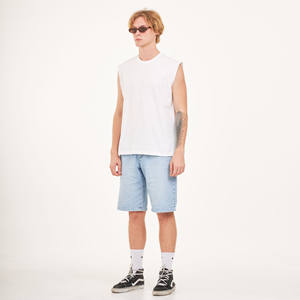 เสื้อกล้ามคอกลมแขนสั้นสำหรับผู้ชาย, เสื้อออกกำลังกายลำลองขนาดใหญ่พิเศษระบายอากาศได้ดีแห้งเร็วเนื้อผ้าคอตตอน100% ดีไซน์ผลิตจากประเทศไทย - Product Image 3