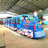 Train touristique électrique de 16 places, tramway FEC, aire de jeux, thème de Noël, musique, effet de fumée pour parc et école, nouveauté