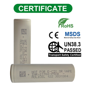 Batterie Molicel INR21700 5000mAh 100% Originale, Haute Capacité, Basse Température, Molicel 21700-P50B 45A pour configurations 6S2P et 6S3P - Product Image 5