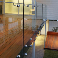 CBMMart Rampe d'escalier Spigot Piscine Garde-corps en verre pour balcon
