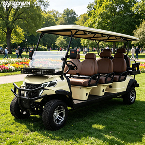 Voiturette <span class=keywords><strong>de</strong></span> <span class=keywords><strong>golf</strong></span> électrique <span class=keywords><strong>de</strong></span> luxe avec sièges confortables pour clubs <span class=keywords><strong>de</strong></span> campagne et zones <span class=keywords><strong>de</strong></span> villas - Product Image 1