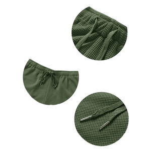 Conjunto de Dos Piezas de Top Corto Holgado de Algodón y Pantalones Cortos por Encima de la Rodilla para Mujer, Ropa a Juego, Conjunto de Top Corto y Pantalones Cortos - Product Image 5