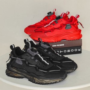 Chaussures de course rouges personnalisées avec logo pour hommes, nouvelle collection 2025, respirantes, décontractées, style sneakers - Product Image 3