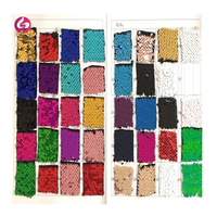 Tissu à paillettes réversible, 5mm, étoffe multicolore en dentelle pour robe, vente en gros, nouveauté