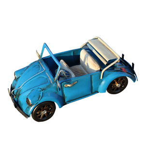 Modellino <span class=keywords><strong>Auto</strong></span> d'<span class=keywords><strong>Epoca</strong></span> Art Déco in Metallo, Artigianato con Motivo Verticale in Lamiera di Ferro per Decorazione Casa e Regali Creativi - Product Image 1