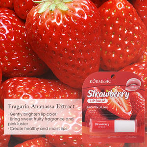 KORMESIC Wholesale 3g Korean Fruit Organic Natural <b>Lip</b> Balm Avocado Coconut Lemon Aloe Nourishing Moisturizing Private Label OEM - Product Image 3