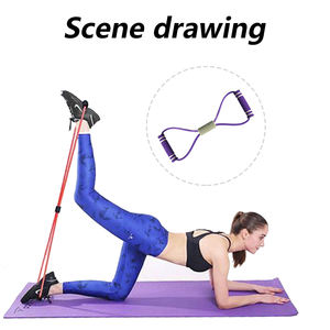 Figura 8 fascia di resistenza Fitness portatile da uomo e da donna da braccio spalla da <span class=keywords><strong>allenamento</strong></span> con strappo elastico corda di tensione - Product Image 6