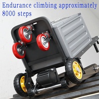 Lily usine 400kg charge chariot à main en acier motorisé alimenté par batterie au Lithium escalier escalade chariot plate-forme pratique OEM