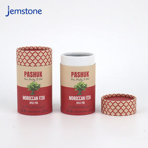 Emballage personnalisé de boîte-cadeau en carton écologique pour thé aux herbes, emballage en tube de papier kraft de qualité alimentaire pour épices - Product Image 3