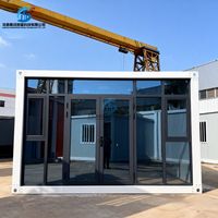 Casa Contenedor Modular Prefabricada con Panel Sándwich y Estructura de Acero Resistente de 20 pies/40 pies para Oficina, Exposición, Gimnasio, Uso en Viviendas