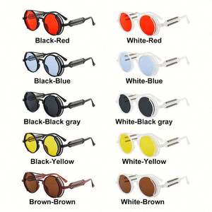 Gafas de Sol Redondas Steampunk Góticas Punk Retro de Moda para Hombre y Mujer - Product Image 5