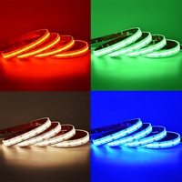 Bande LED COB RGBW 24V 4-en-1 CRI 80/90/95 Lumière Blanc Chaud 5m DC 12V Étanche Flexible USB Cuivre