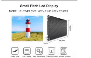หน้าจอ LED วิดีโอวอลล์ P2 คุณภาพเยี่ยม ขนาด 640x480 มม. ความถี่ 3840Hz จอ LED ต่อเนื่องไร้รอยต่อ เหมาะสำหรับโบสถ์ - Product Image 2