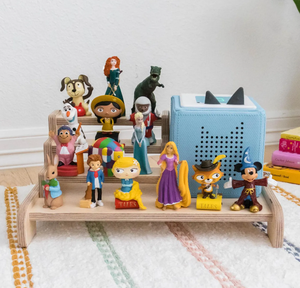 Caja organizadora de madera Tonies, estante de almacenamiento de <span class=keywords><strong>escalera</strong></span> de 3 escalones, Toniebox magnético para estante de almacenamiento de escritorio, personajes Tonies - Product Image 5