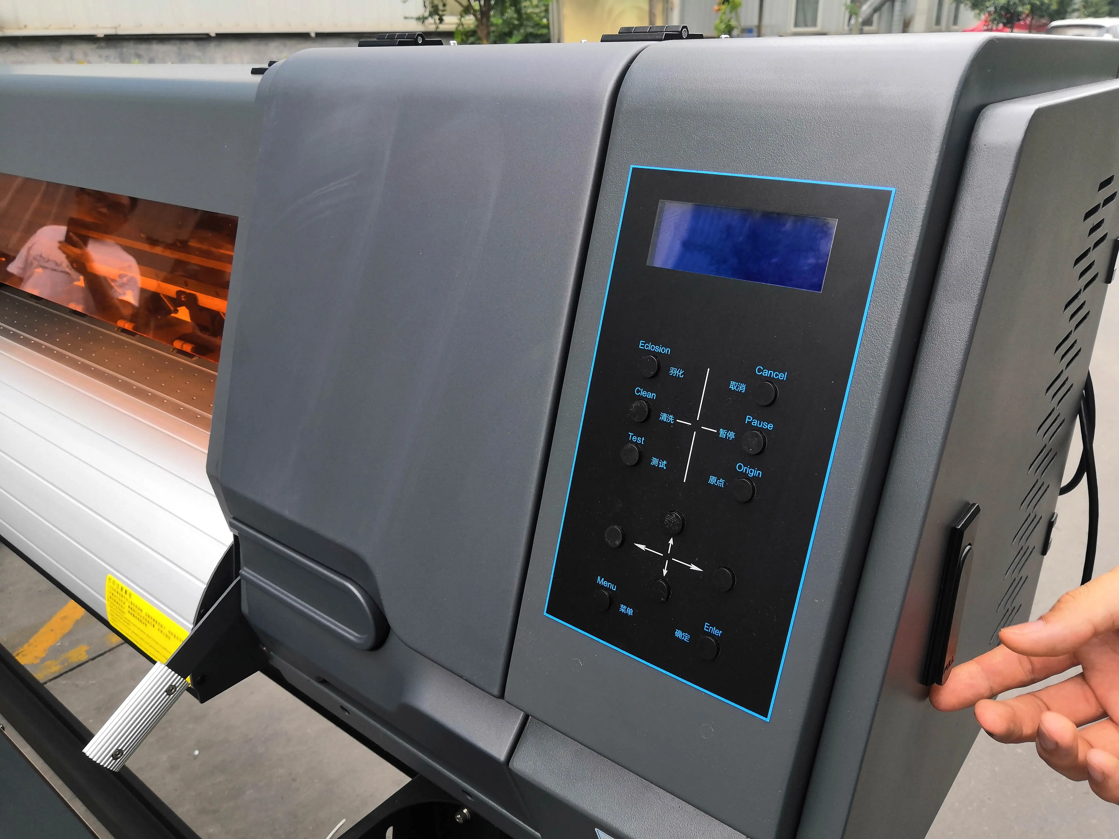 Impressora de vinil digital barata, alta velocidade 1.8m, eco solvente, impressora plotter de inkjet com cabeça única ou dupla