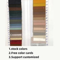 Tissu en cuir synthétique prêt à expédier, épais PU, imperméable, en polyester, rouleau de 1 m, fini pour robes, gants, vêtements