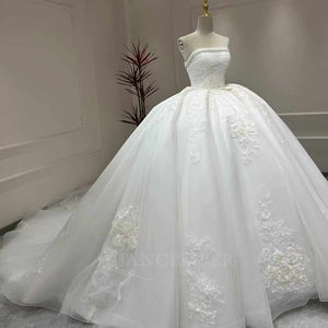 Vestidos de Novia Modernos y Bonitos Xx11, Estilo Princesa con Cola de Capilla, Vestido de Baile Vintage, Sexy, Romántico y Esponjoso, Largo hasta el Suelo - Product Image 1