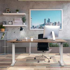 Escritorio de Computadora Metálico Plegable de Altura Ajustable con Doble Motor ZGO, Muebles Modernos para Oficina en Casa, Dormitorio, <span class=keywords><strong>China</strong></span> - Product Image 5