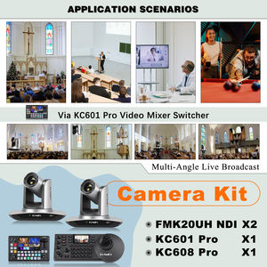 2024 vente chaude FoMaKo BN440 FMK20UH HDMI AI Auto Track NDI PTZ <span class=keywords><strong>Cam</strong></span>éra PTZ Contrôleur Joystick Video Mixer Switcher pour l'église - Product Image 2