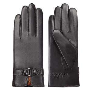 <span class=keywords><strong>Gants</strong></span> en cuir de mouton <span class=keywords><strong>marron</strong></span> pour femmes, compatibles écrans tactiles, pour l'équitation hivernale et l'usage quotidien en extérieur – Vente en gros - Product Image 4