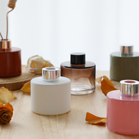 Bouteille diffuseur de parfum de luxe en verre carré de 100 ml, 150 ml, 200 ml, 350 ml, avec bouchon à vis extra large